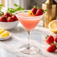 Strawberry Blonde Martini the Melting Pot