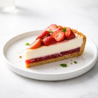 Strawberry Bottom Cheesecake Pie