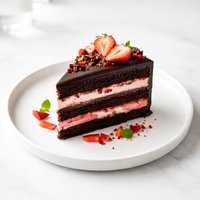 Strawberry Brandy Chocolate Cake