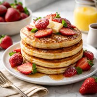 Strawberry Buttermilk Pancakes
