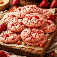 Strawberry Cake Mix Cookies for a Crowd