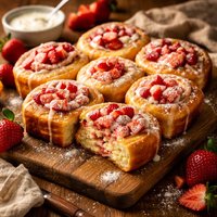 Strawberry Cheese Sweet Rolls