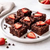 Strawberry Chocolate Chip Passover Brownies