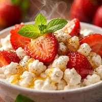 Strawberry Cottage Cheese Snack