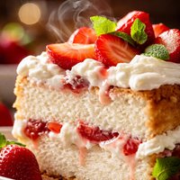 Strawberry Cream Angel Food Cake Emeril Lagasse