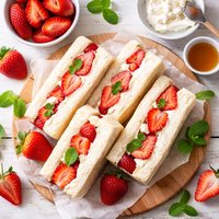 Strawberry Cream Cheese Sandwich