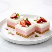 Strawberry Cream Squares