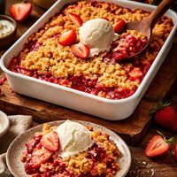 Strawberry Dump Cake