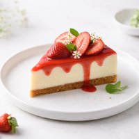 Strawberry Glazed Cream Cheesecake