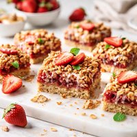 Strawberry Granola Squares