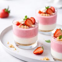 Strawberry Mousse Parfaits