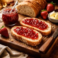 Strawberry Preserves Bread