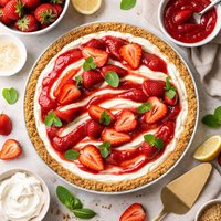 Strawberry Ribbon Pie
