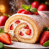 Strawberry Roll Cake