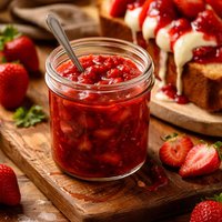 Strawberry Sauce for Yogurt Ice Cream Pound Cake More