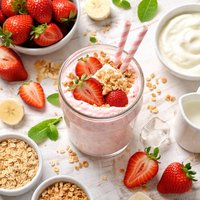 Strawberry Yogurt Milkshake Smoothie