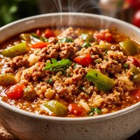 Stuffed Green Bell Pepper Soup