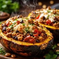 Stuffed Squash for Two