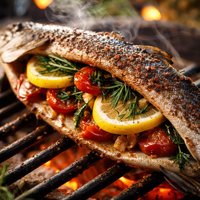Stuffed Trout Campside or Grilled