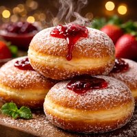 Sufganiyot Jelly Doughnuts