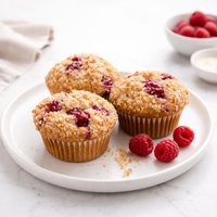 Sugar Crusted Raspberry Muffins