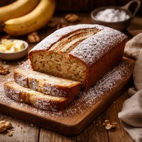 Sugar Dusted Banana Cake