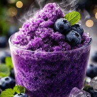 Sugar Free Blueberry Slushie Almost Ice Cream