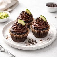 Sugar Free Chocolate Zucchini Cupcakes