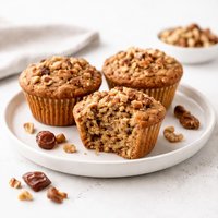 Sugar Free Date Nut Muffins