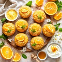 Sugar Free Orange Polenta Muffins