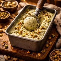 Sugar Free Pistachio Ice Cream Freezer Made