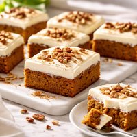 Sugar Free Pumpkin Bars with Cream Cheese Frosting
