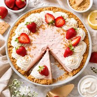 Sugar Free Reduced Fat Strawberry Cream Pie