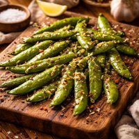 Sugar Snap Peas or Snow Peas Baked