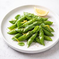 Sugar Snap Peas with Basil and Lemon