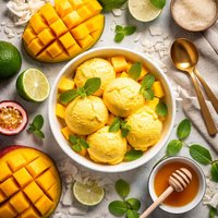 Sultry Summer Mango Sorbet