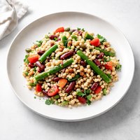 Summer 3 Bean Barley Salad