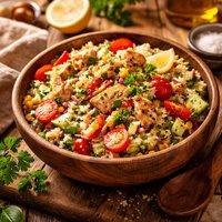 Summer Chicken Rice Salad