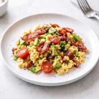 Summer Egg and Bacon Scramble