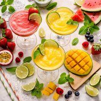 Summer Fruit Daiquiris Alcohol or Non Alcohol