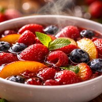 Summer Fruit Dessert Soup