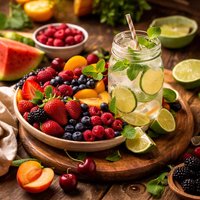 Summer Fruits with Lime Cooler