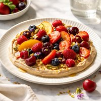 Summer Fruits with Tahini Ganache