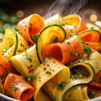 Summer Squash and Carrot Ribbon Salad