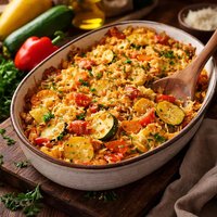 Summer Squash Carrot and Bell Pepper Casserole