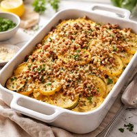 Summer Squash Casserole with Nuts