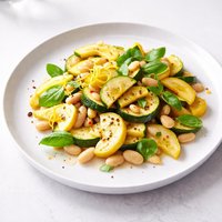 Summer Squash White Bean Saut