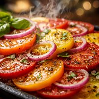 Summer Tomato and Onion Platter
