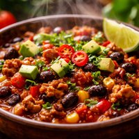 Summer Turkey and Black Bean Chili