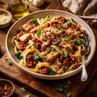Sun Dried Chicken Pasta